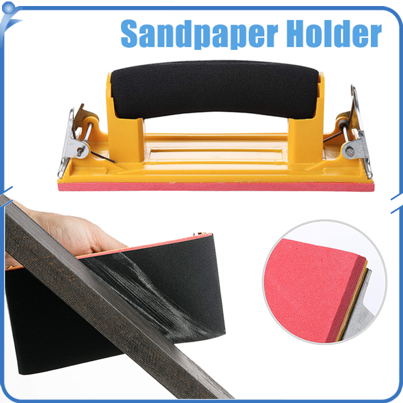 Handheld Sandpaper Holder With Sponge Handle Hand Sander For Drywall