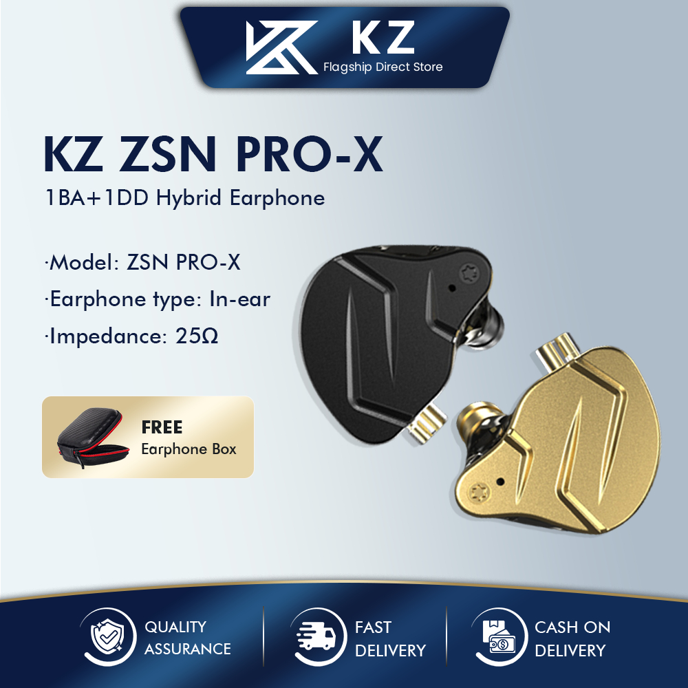 Kz Zsn Pro X Metal Earphones 1ba1dd Hybrid Technology Game Hifi Bass