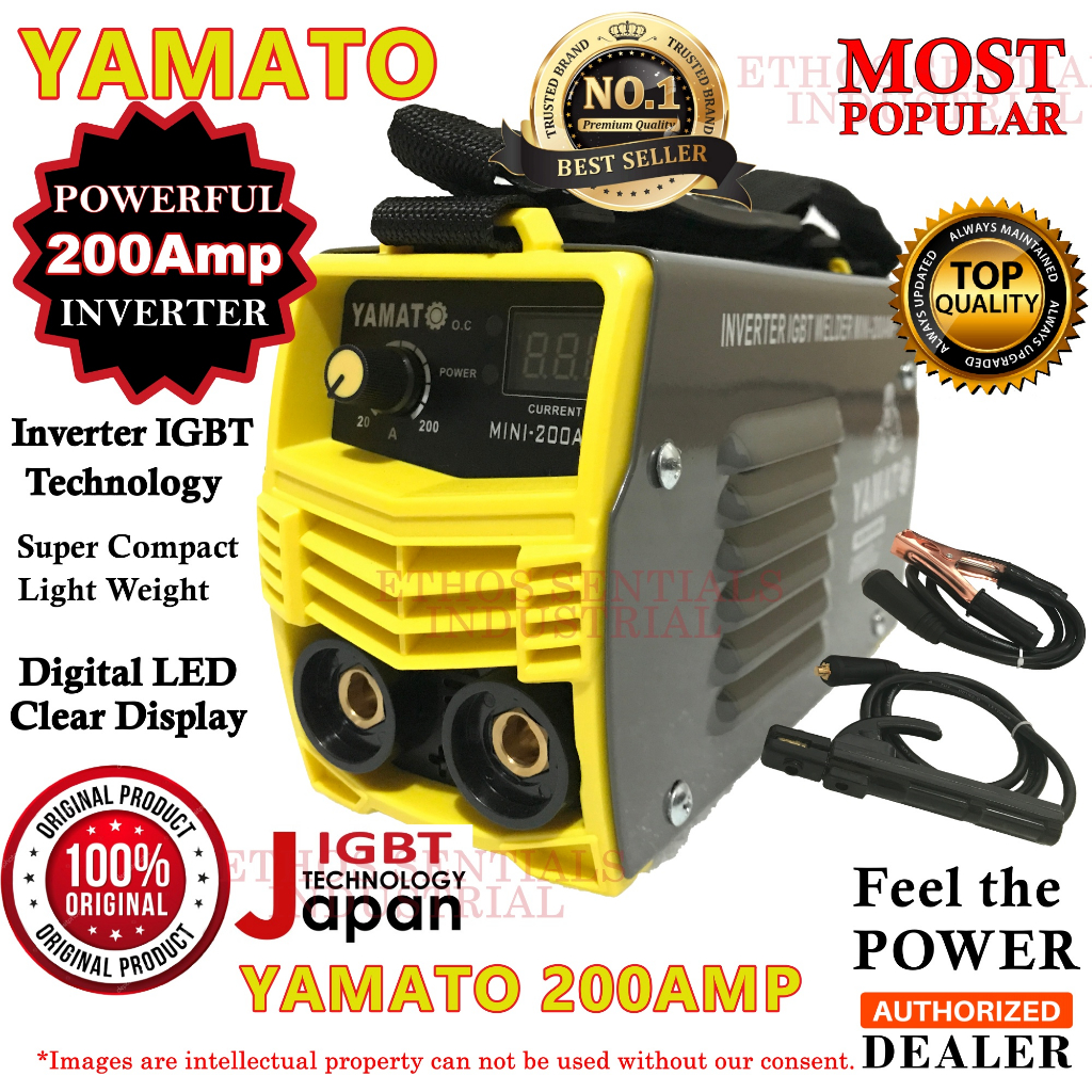 YAMATO Welder YMW200A Portable Japan IGBT Digital Inverter Welding