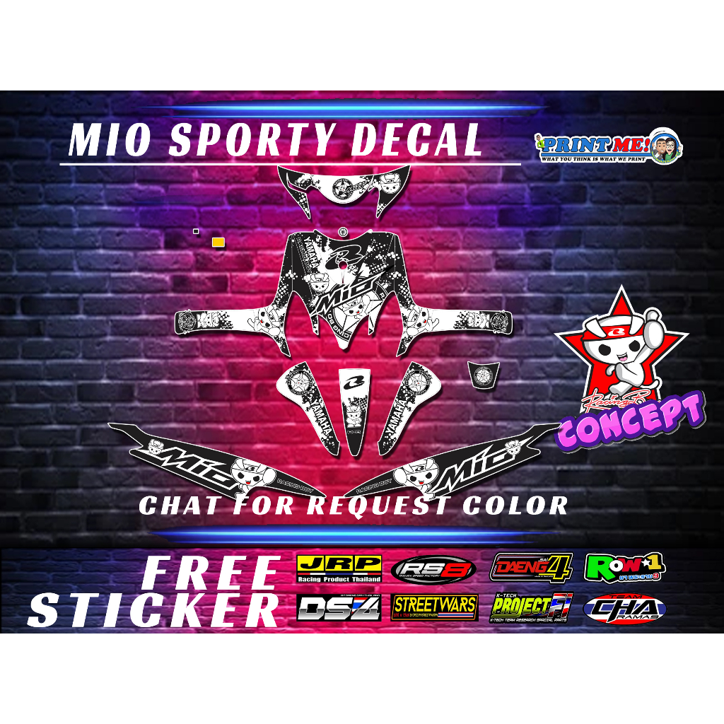 mio sporty decal racing boy full decals premium design color pink ...