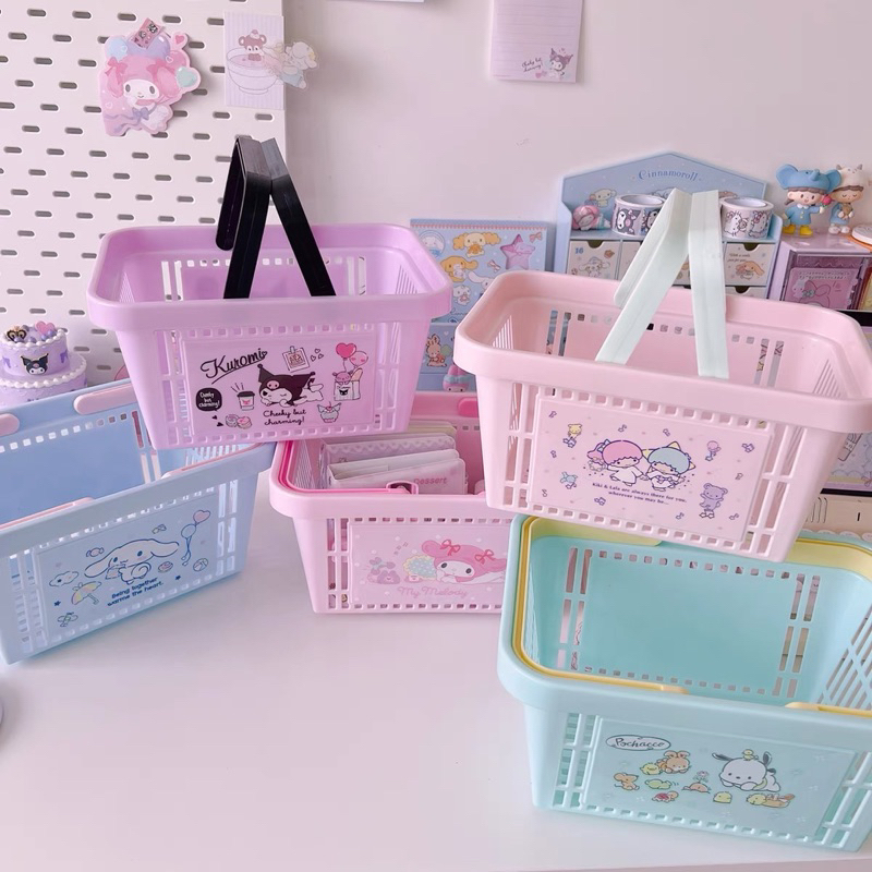 Creative Cartoon Home Cute Bathroom Basket Toiletries Storage Bath