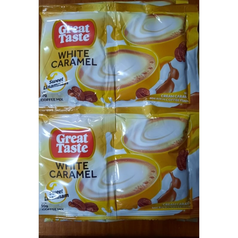 Great Taste WHITE CARAMEL TWIN PACK 50g X 10 Shopee Philippines