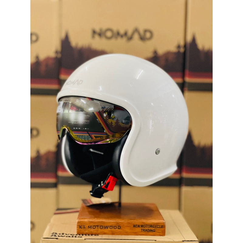 NOMAD RAFA Open Face Helmet w/ Free Clear Visor (Retro Helmet) | Shopee ...