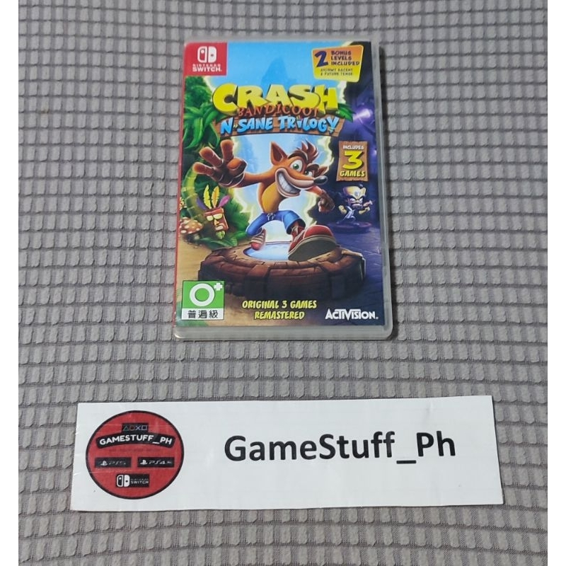 Crash Bandicoot Trilogy (Nintendo switch game) Shopee Philippines