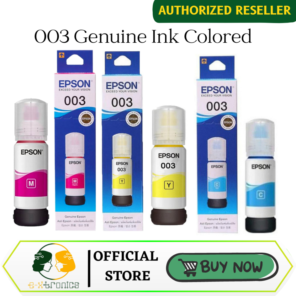 Epson 003 Genuine Ink Colored | Shopee Philippines