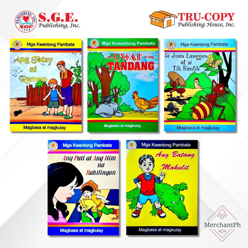 Childrens Tagalog Books Kwentong Pambata Collection 1 Shopee