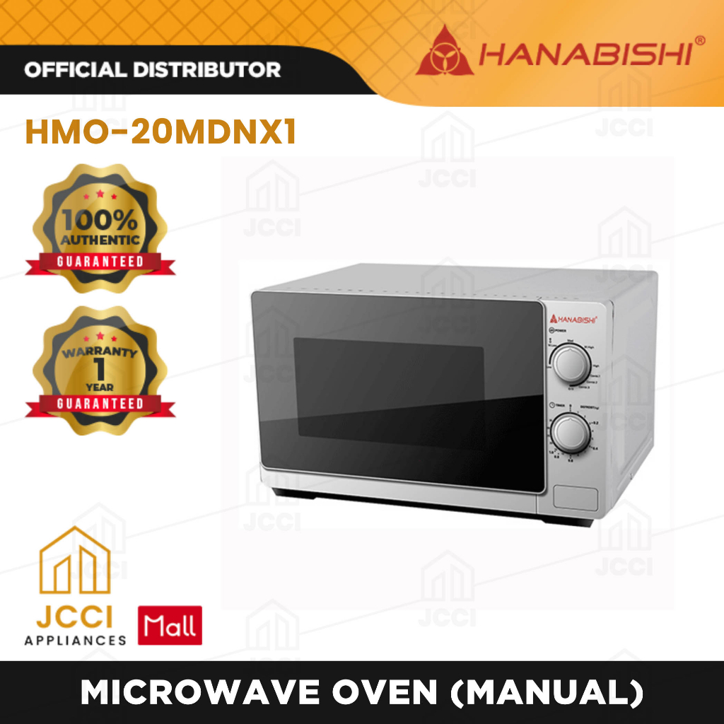 Hanabishi Microwave Oven (Manual) 20 L White Push Button Original with