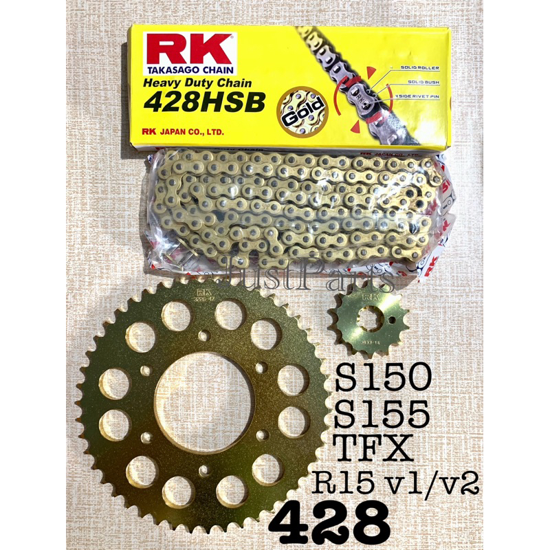 RK Takasago Sprocket Set with Chain Sniper150/ Sniper 155/ SZ150/ TFX