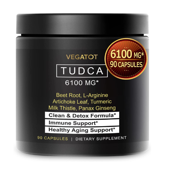 6,100 mg TUDCA Supplement for Liver Health 7in1 by Vegatot with L