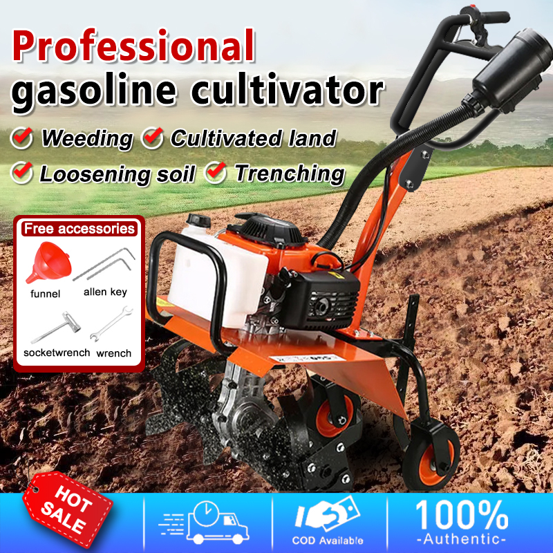 Gasoline Engine Rotary Tiller Multifunctional Plow Soil Rotary Tiller