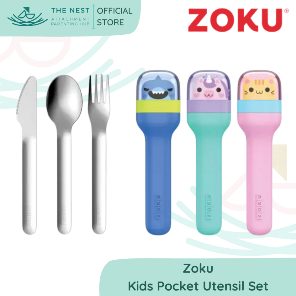Zoku Kids Pocket Utensil Set Shopee Philippines