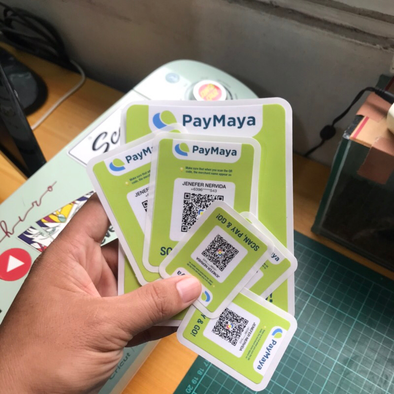 SCAN TO PAY QR Code Sticker Only G-Cash, MAYA, BPI. BDO, Wifi Glossy ...