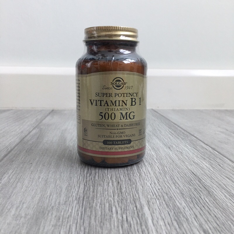 Solgar Vitamin B1 (Thiamin) 500 mg 100 tablets Shopee Philippines