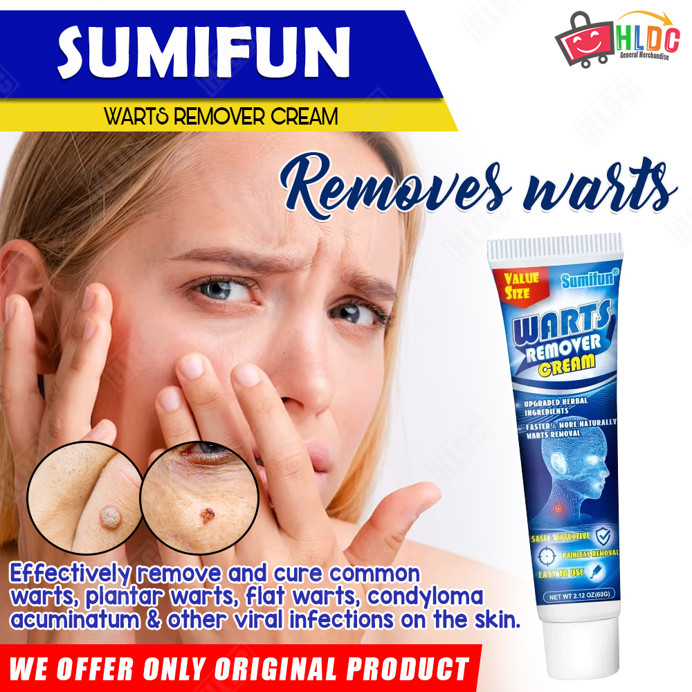 Sumifun Warts Remover Cream 60g Skin Tag Remover All Types Of Warts Antibacterial Warts