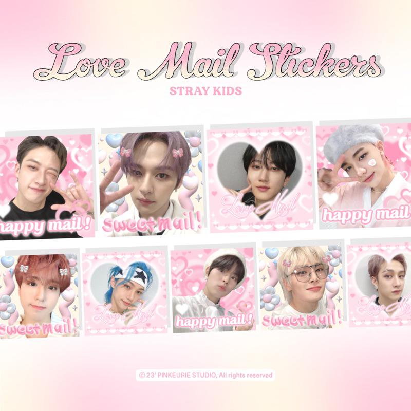 Stray Kids Love Mail Sticker Prikula Sticker Packeging Kpop Korean ...