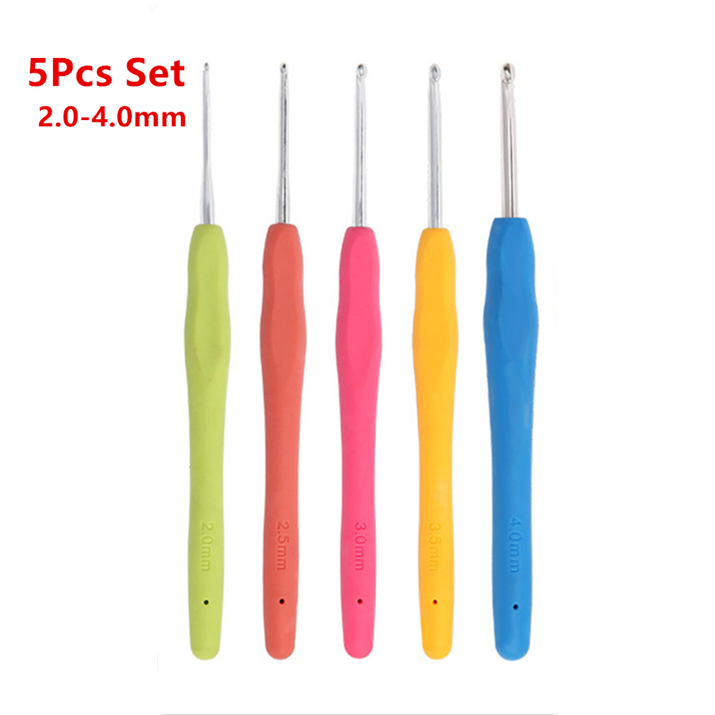 5/8/12/22/32pcs Durable Stainless Steel & Aluminum Alloy Crochet Hook ...