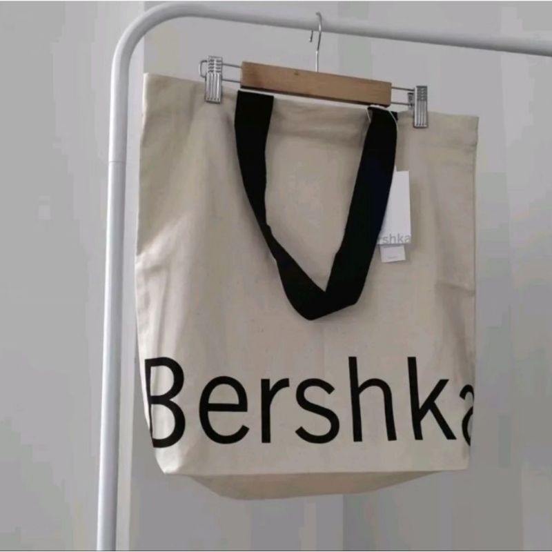 Bershka Canvas tote Bag ( Original) Shopee Philippines