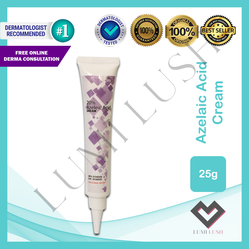 Lumi Lush Azelaic Acid 20 Cream 25g Fight Acne Bacteria Whitening