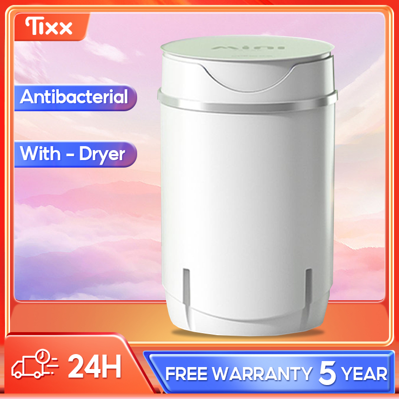 Tixx Mini Washing Machine With Dryer Automatic Portable inverter Blue