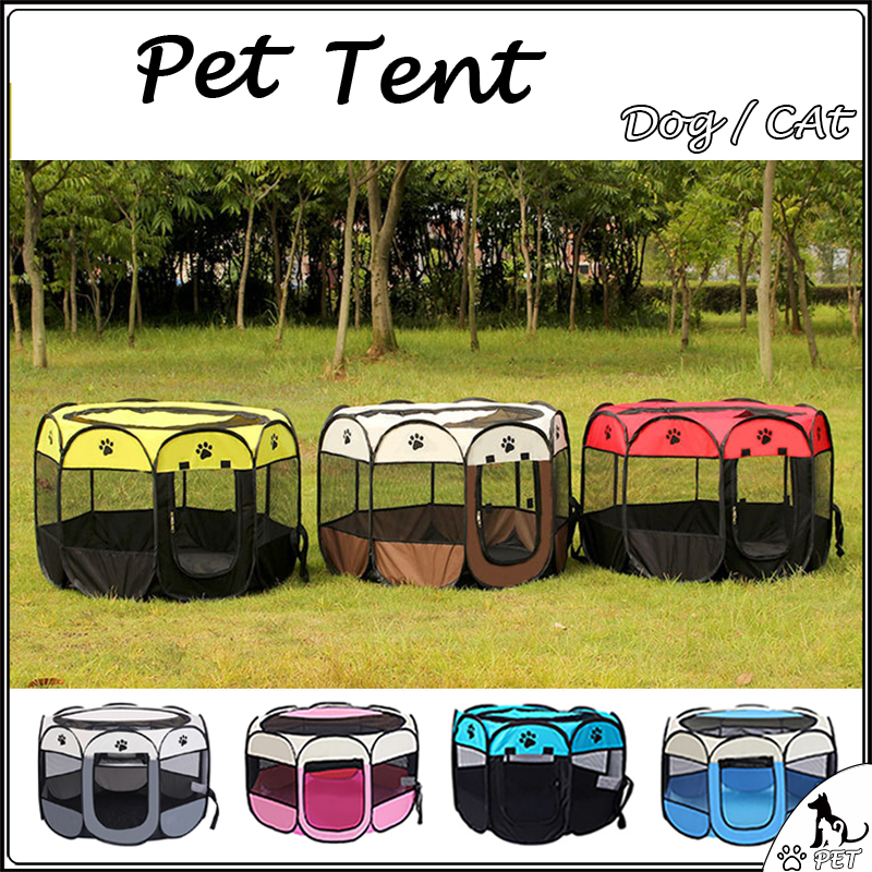 Dog Tent Dog Bed Pet Portable House Cat Tent Kitten Fence Delivery Room