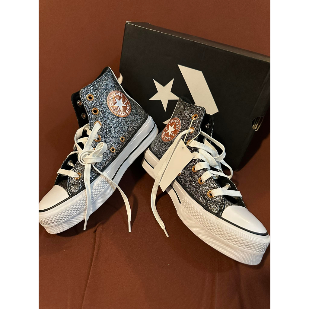 Converse Women Chuck Taylor All Star Lift Glitter Shopee Philippines