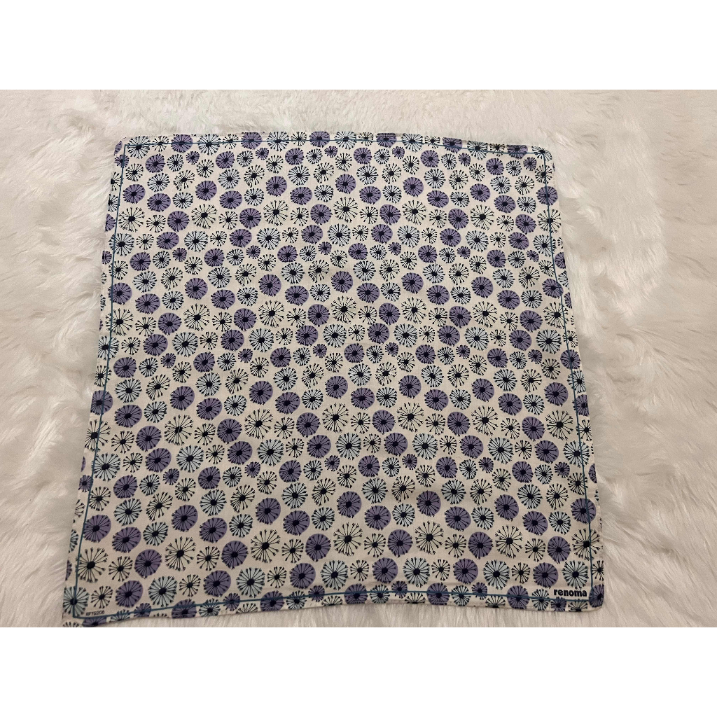 Renoma Floral Purple Handkerchief | Shopee Philippines