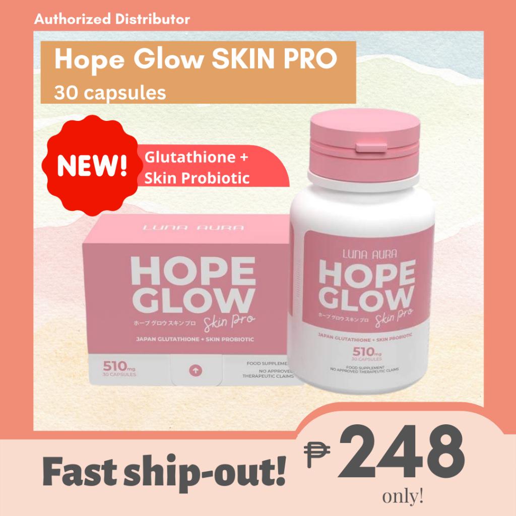 Luna Aura Hope Glow Skin PRO | Skin Probiotics+Gluta (30 capsules ...