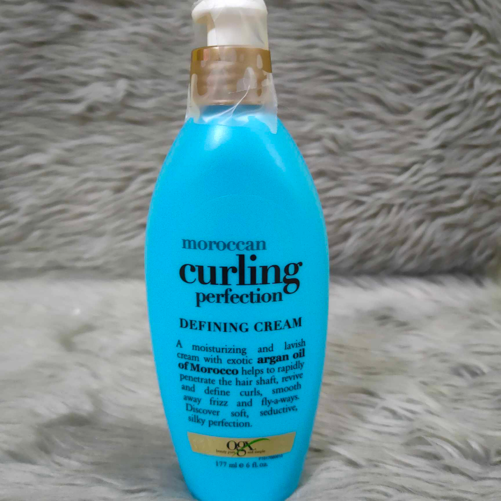 Ogx Moroccan Curling Perfection Defining Cream, 6 oz (177mL) | Shopee 