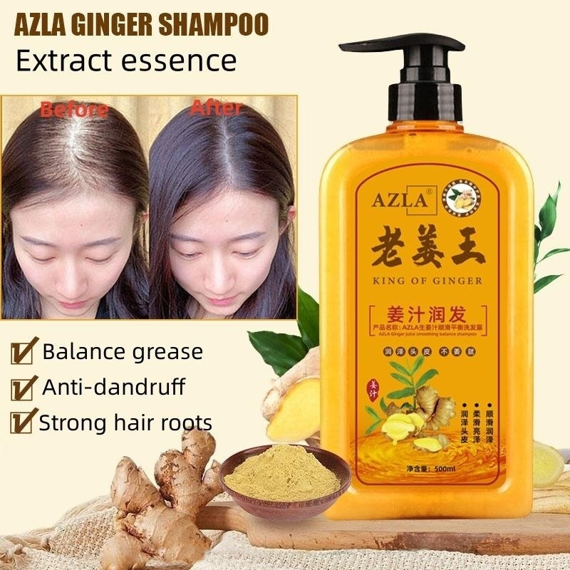 AZLA Ginger Shampoo AntiHair Loss Shampoo Rapid Regrowth Hair Anti