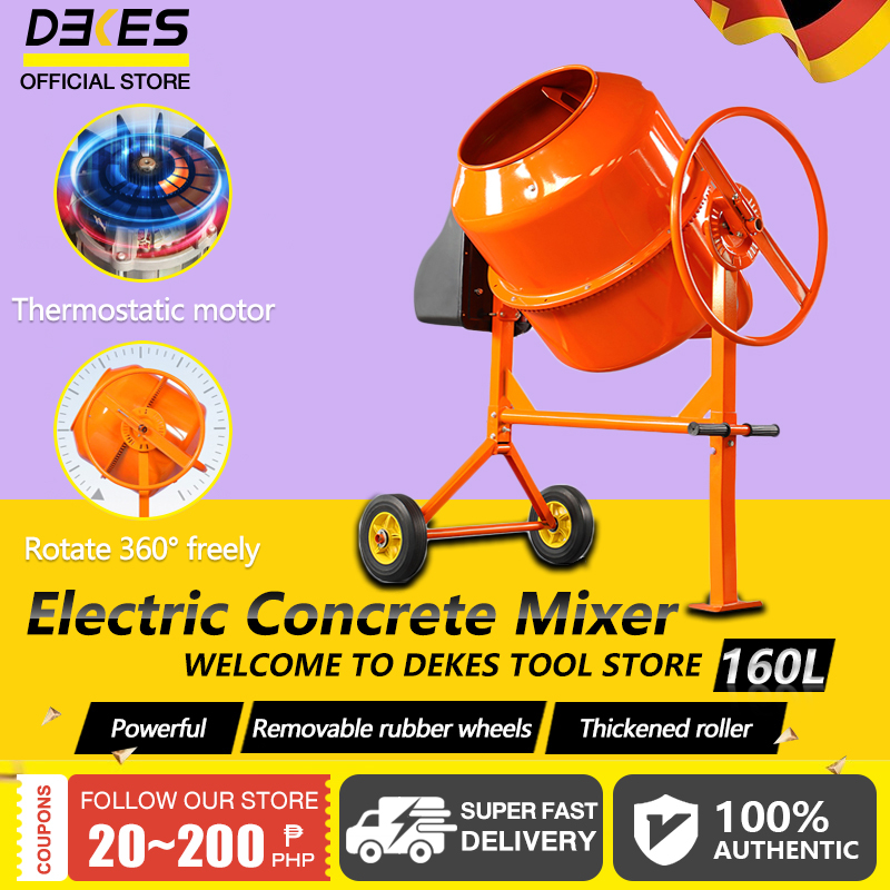 160L Electric Concrete Mixer Saturn Half bagger Concrete / Cement Mixer