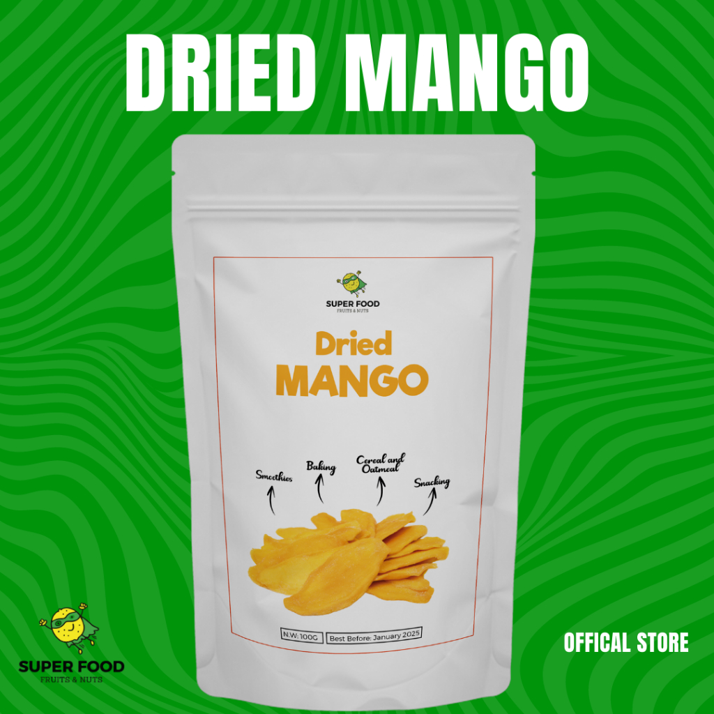 Superfood Dried Mango 100g (Good for vitamin A, vitamin C, vitamin E