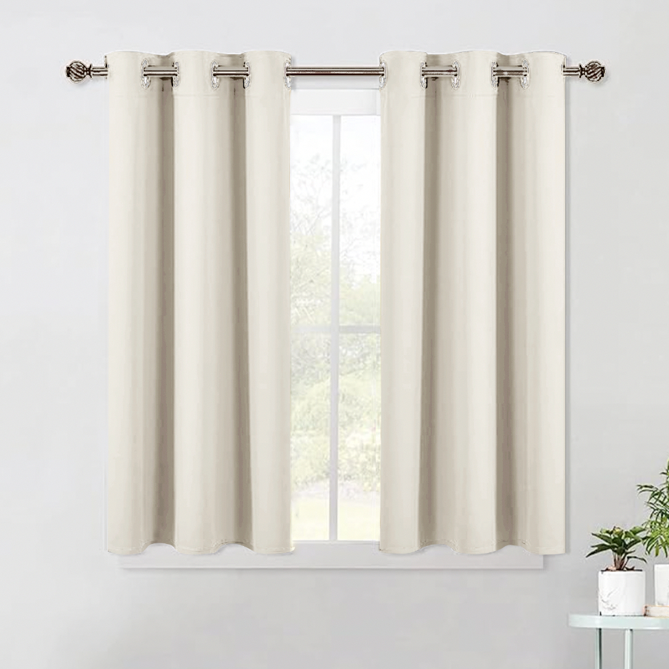 3 FT 4 FT 5 FT Katrina Short Curtain Panel Bedroom Kitchen Non-Blackout ...