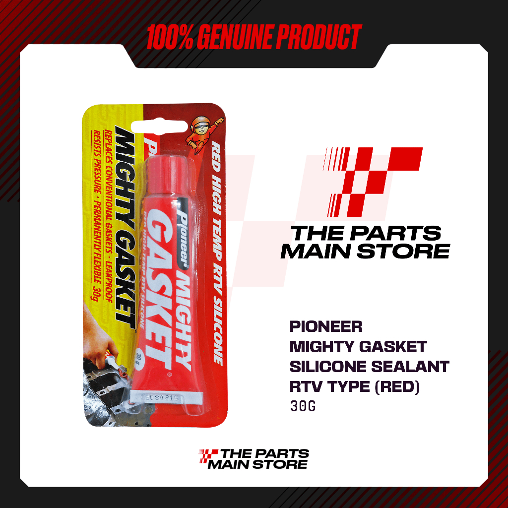 PIONEER MIGHTY GASKET SILICONE SEALANT RTV TYPE RED G Shopee Philippines