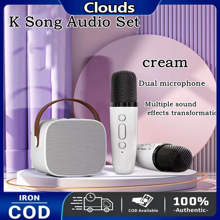 Wireless Microphone Bluetooth Portable Stereo Family Party Ktv Equipment  Audio Car/Outdoor/Indoor