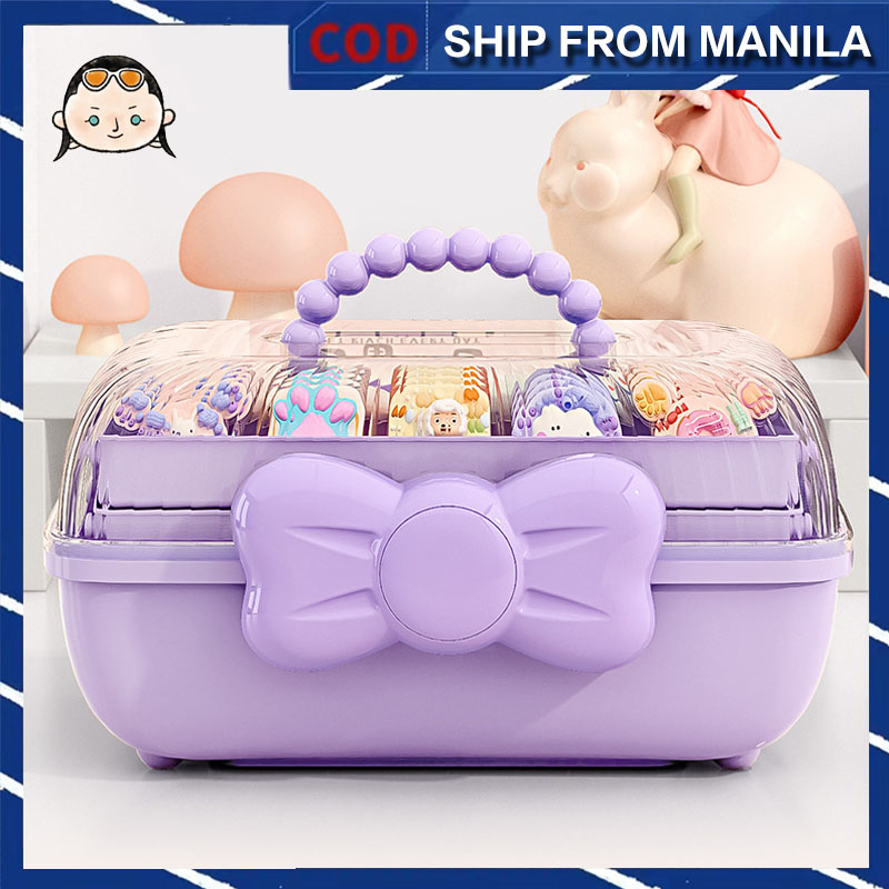 Organize Practical hair accessory storage box 2layer organizer