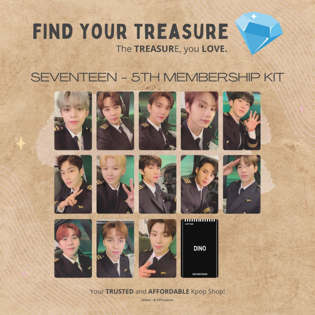 UNOFFICIAL] SEVENTEEN - 5TH MEMBERSHIP KIT PC | Shopee Philippines