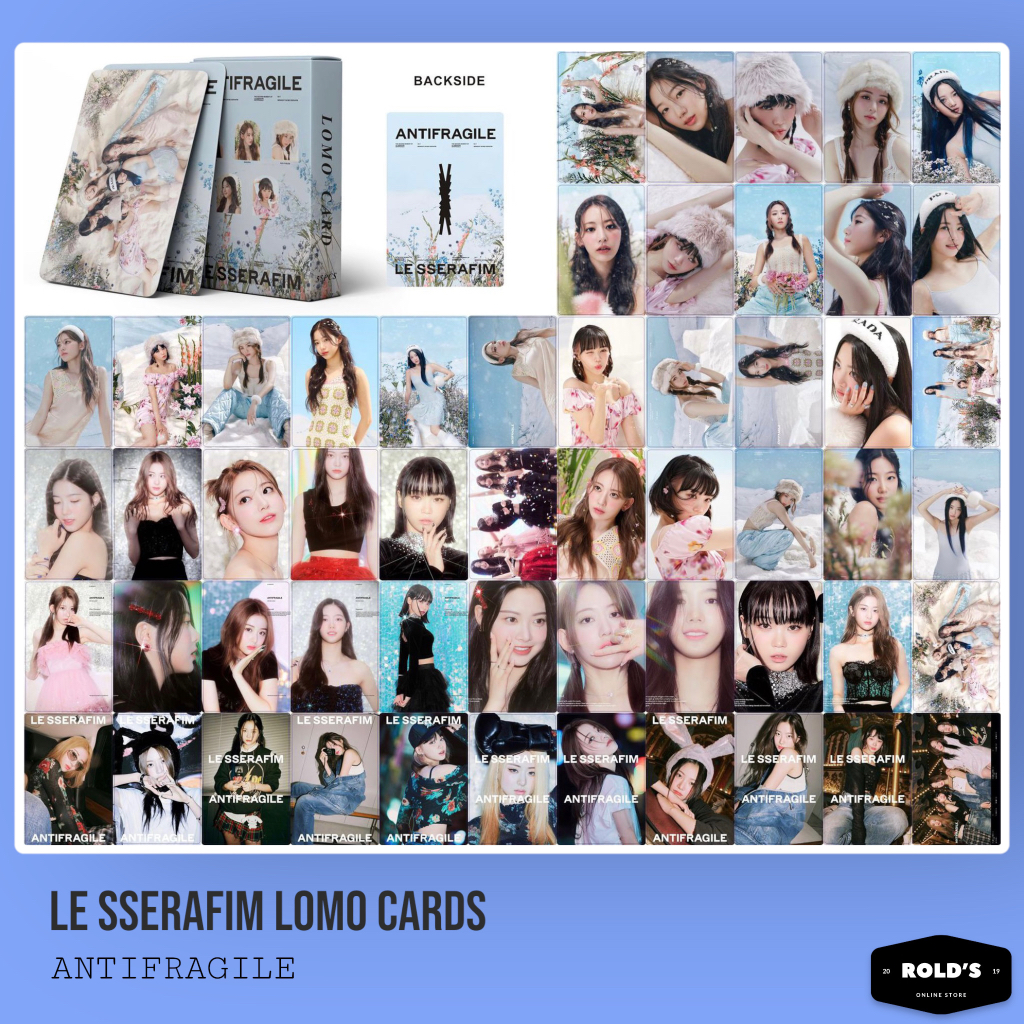 55pcs/box] LE SSERAFIM Lomo Cards / Photo Cards KPOP | Shopee
