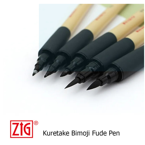 Zig Cartoonist Brush Pen White - Refillable Pen With Pigmented Ink Brush Tip White