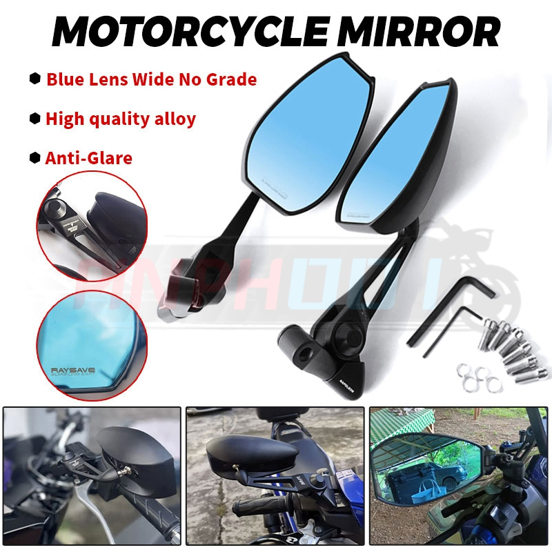 Street King Side Mirror Full Adjustable Universal Blue Lens From ...