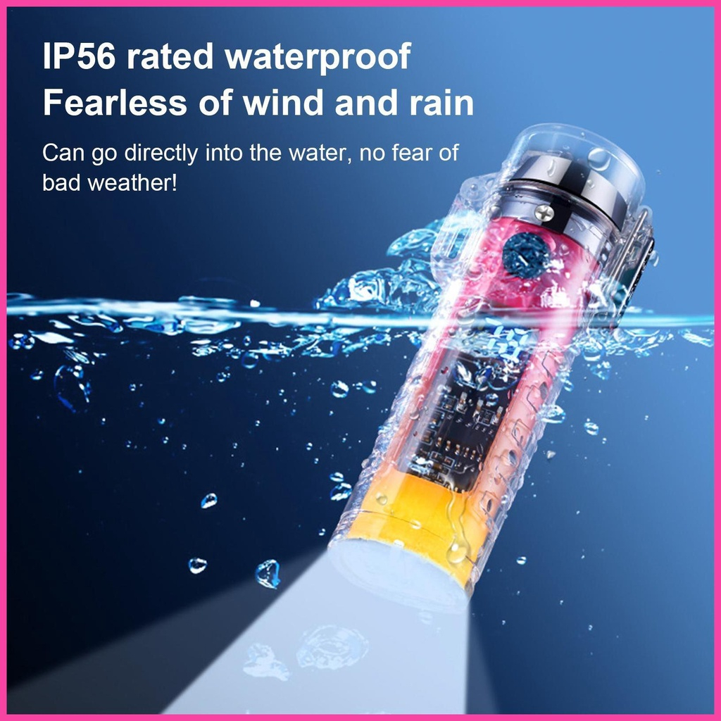 Transparent Electric Torch With LED Digital Power Display And Portable ...