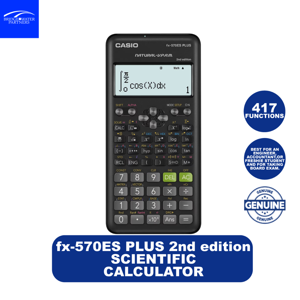 Casio FX 570ES Plus 2nd Edition Scientific Calculator Shopee Philippines