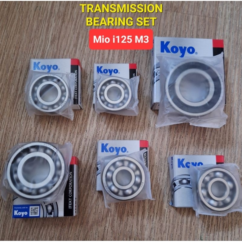 TRANSMISSION BEARING SET MIO i125 M3 (made in japan) 6pcs Shopee