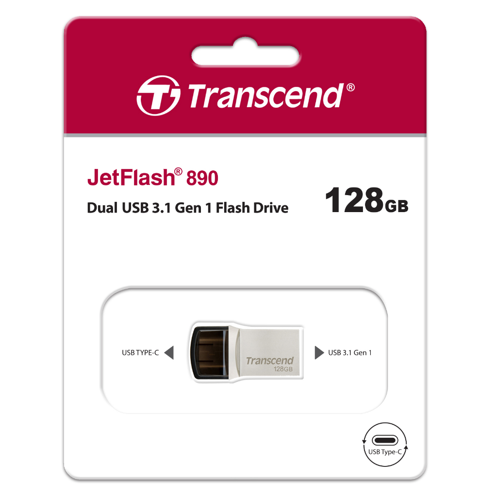 Transcend 64GB/32GB/128GB, Pen Drive, OTG, Type A&C - Main Image