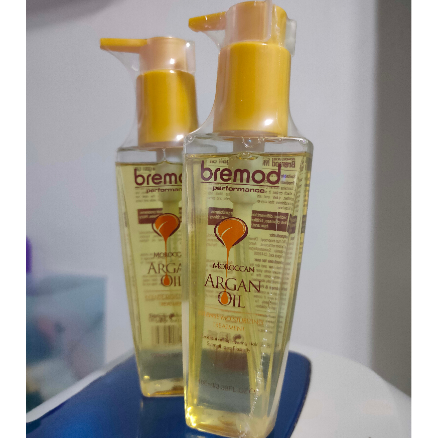Bremod Hair Serum 100ml Moroccan Argan oil Intense Moisturizing Treatment for Dry Frizzy BRH031
