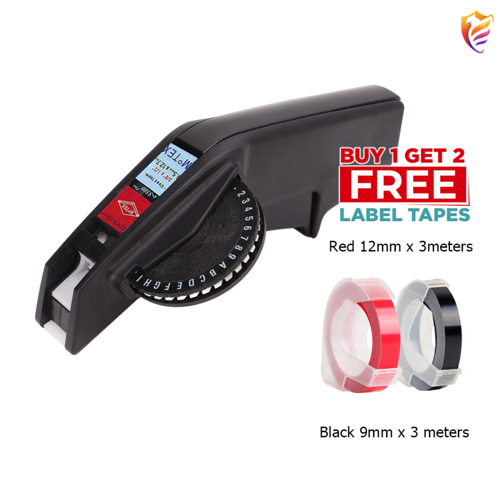 CIDY 3D Handheld Embossing Manual Label Maker Typewriter Portable ...