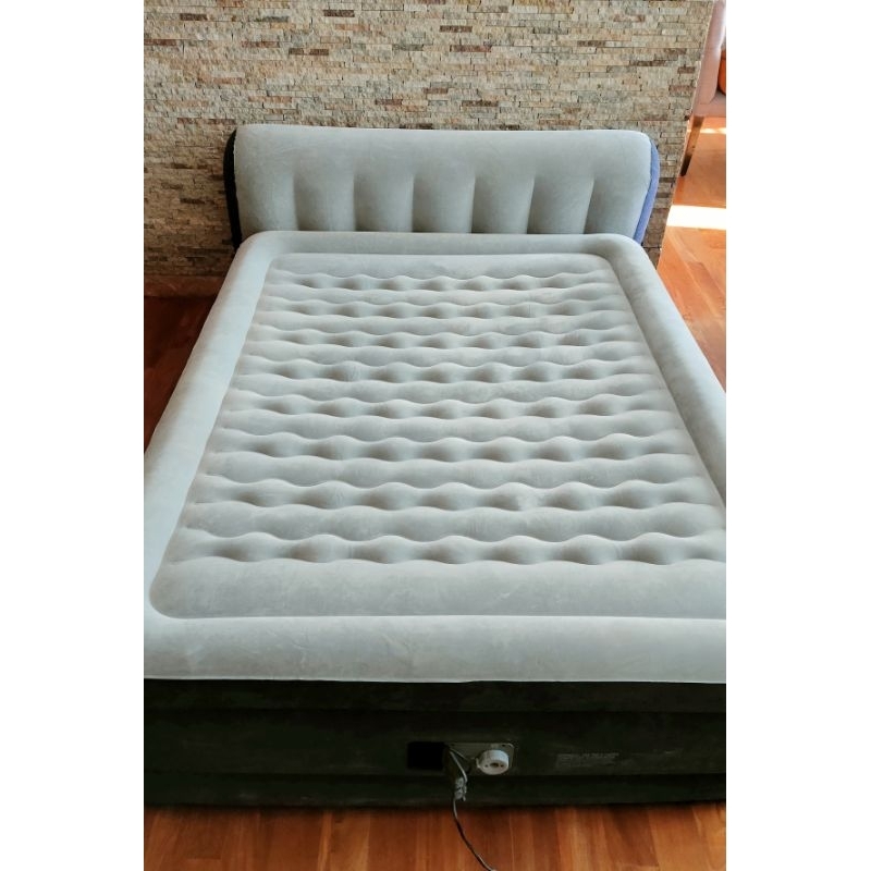 Queen Backrest Air Bed with Builtin Pump Shopee Philippines