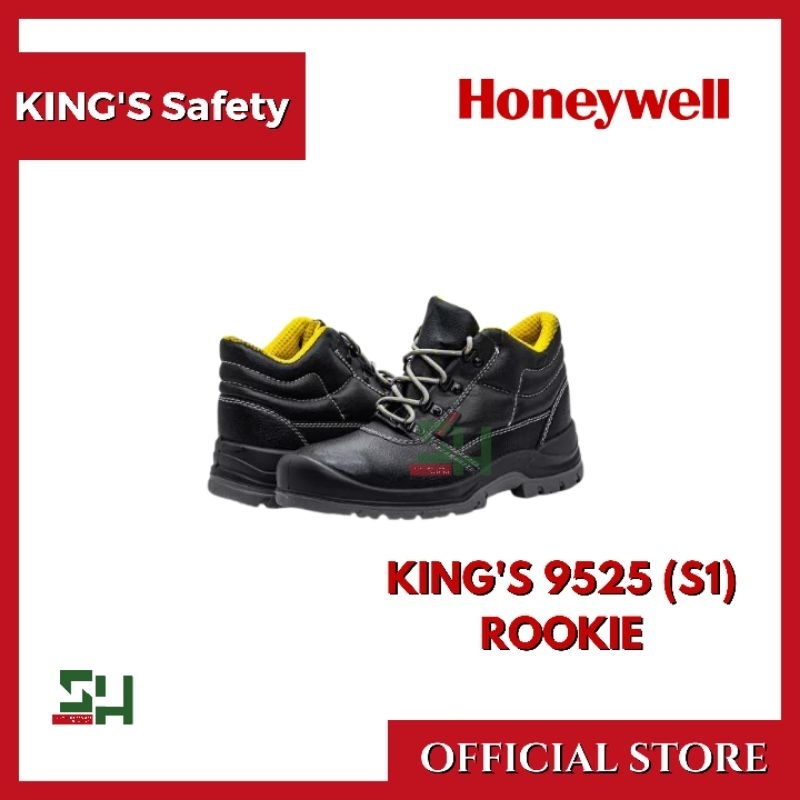 King's Safety Shoes Impact Series S1 9521 High Cut Carbon Steel Toe And Steel Plate Shopee