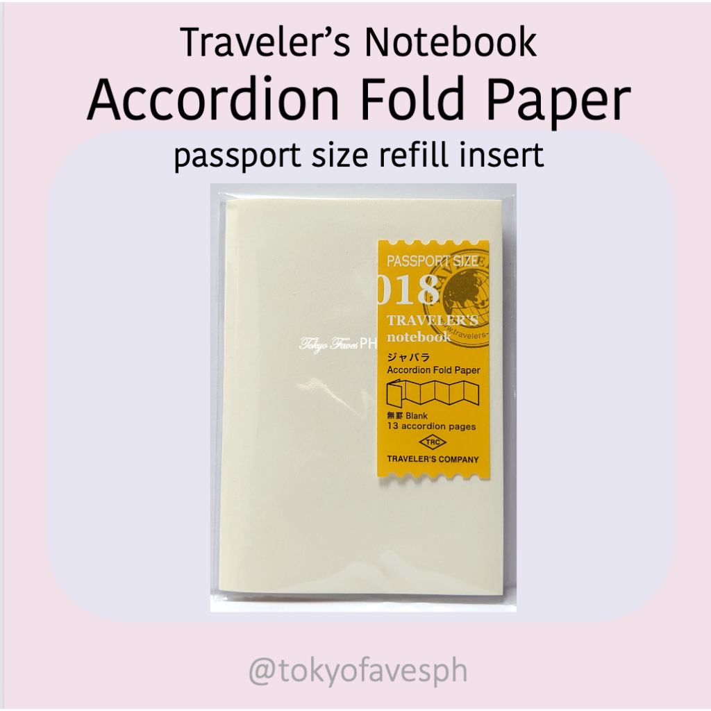 Traveler’s Notebook Standard Regular Passport Size Refill Insert ...