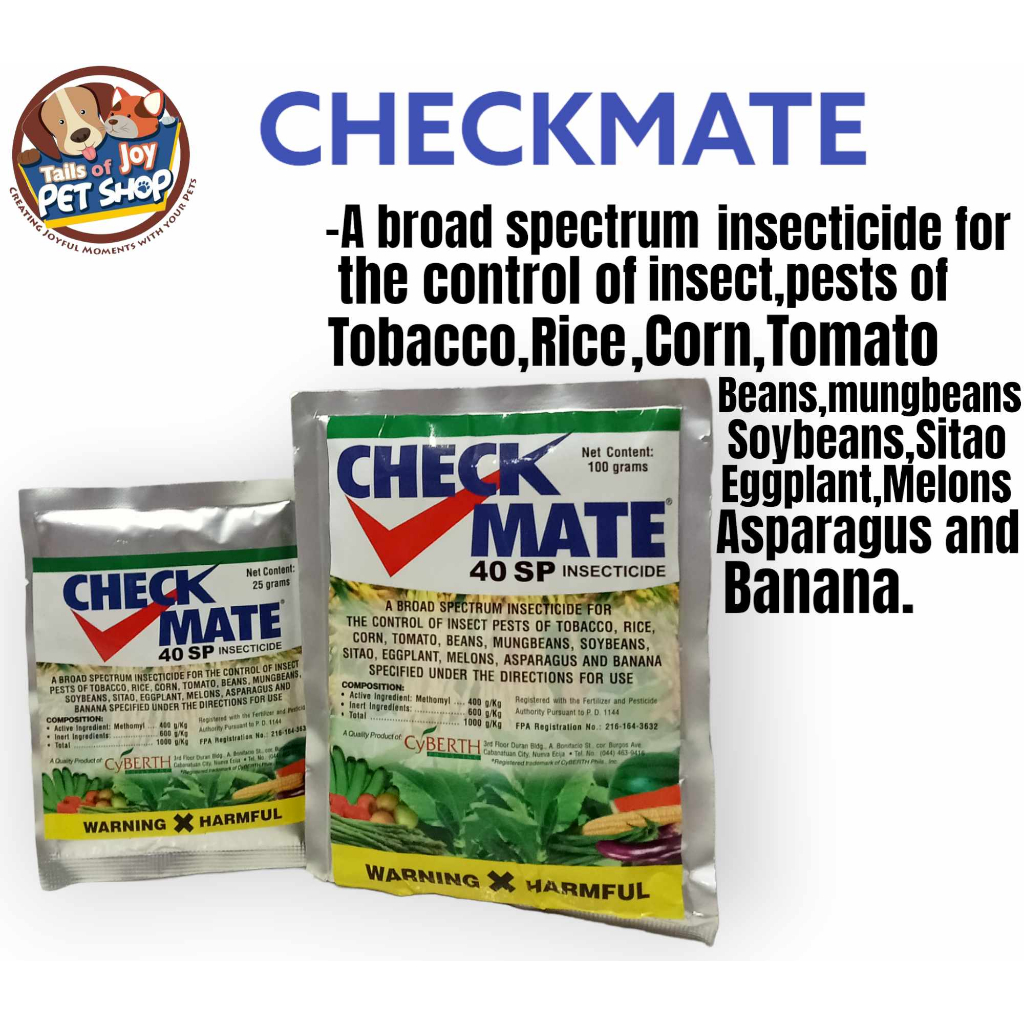 TOJ CHECKMATE 40SP INSECTICIDE (25GMS & 100GMS) | Shopee Philippines