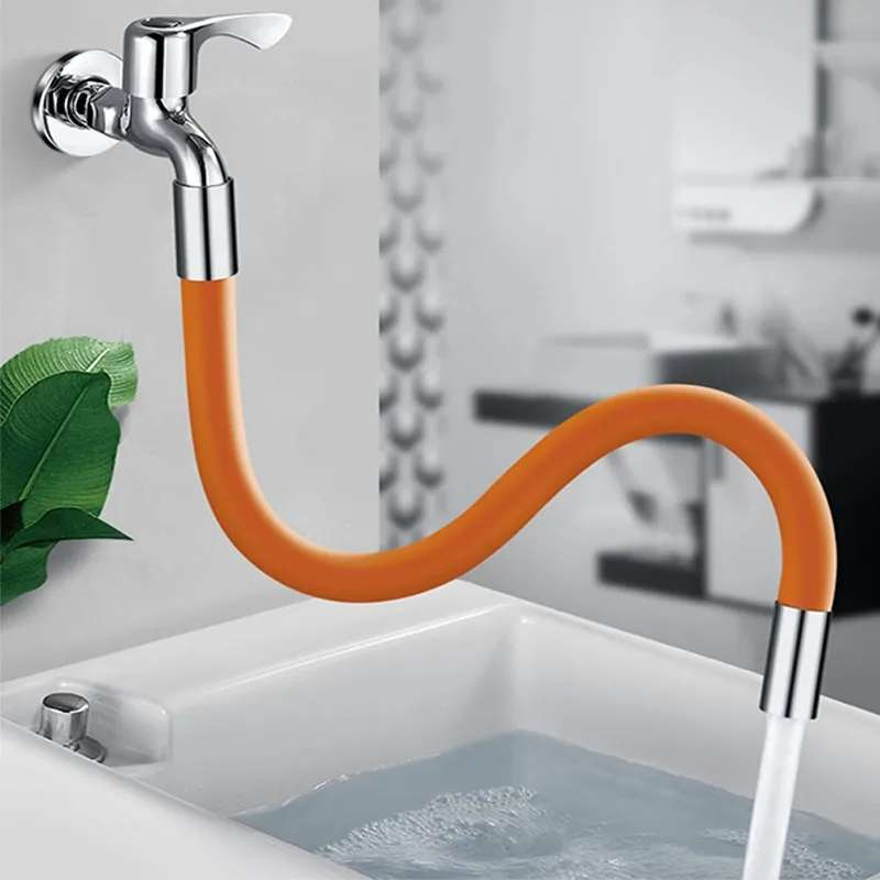 Kitchen Faucet Extension Hose Bathroom 360° Rotation Bending Faucet